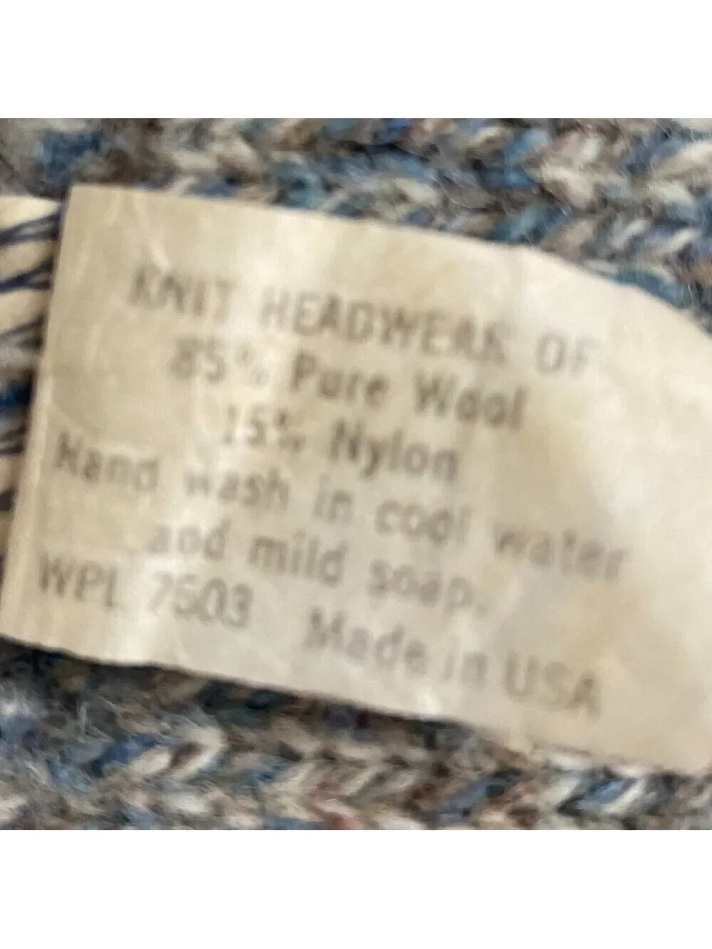 Wool Hat & Scarf Made in The USA Vintage